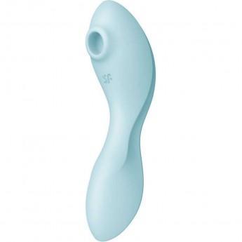 Двухсторонний вакуум-волновой вибростимулятор SATISFYER Curvy Trinity 5 + , голубой